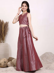 Girls Embroidered Thread Work Ready to Wear Lehenga & Choli