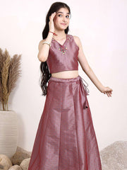 Girls Embroidered Thread Work Ready to Wear Lehenga & Choli