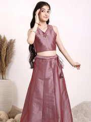 Girls Embroidered Thread Work Ready to Wear Lehenga & Choli