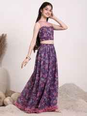 Girls Printed Ready to Wear Lehenga