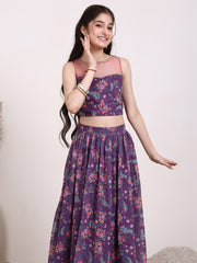 Girls Printed Ready to Wear Lehenga