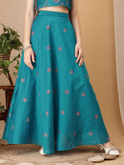 Girls Embroidered Thread Work Ready To Wear Lehenga & Choli