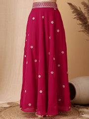 Girls Embroidered Sequinned Ready to Wear Lehenga & Blouse