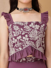 Girls Embroidered Thread Work Ready to Wear Lehenga Choli