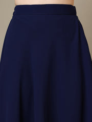 Girls Floral Woven Design Silk Ready To Wear Lehenga & Blouse