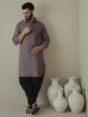 Men Regular Kurta with Dhoti Pants