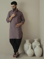 Men Regular Kurta with Dhoti Pants