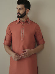 Men Regular Kurta with Dhoti Pants