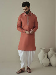 Men Regular Kurta with Dhoti Pants