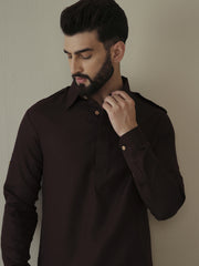 Men Embroidered Regular Thread Work Kurta with Dhoti Pants