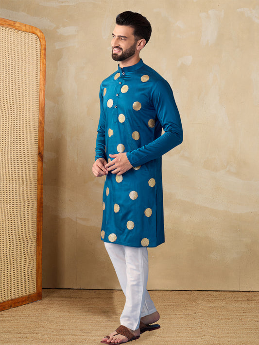 Men Ethnic Motifs Embroidered Grandeur & Majestic Artwork Kurta