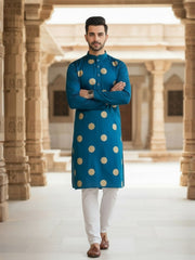Men Ethnic Motifs Printed Regular Kurta with Trousers