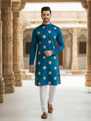 Men Ethnic Motifs Printed Regular Kurta with Trousers