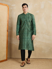Men Ethnic Motifs Printed Sequinned Kurta