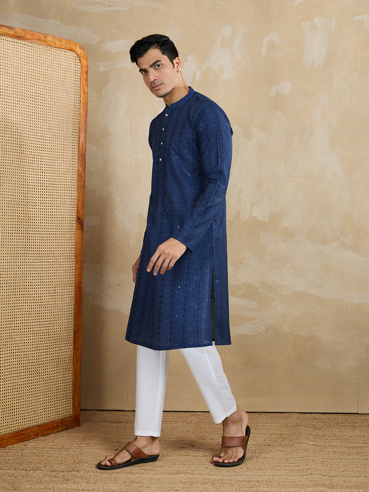 Men Regular Kurta with Trousers