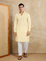 Men Ethnic Motifs Embroidered Kurta with Trousers