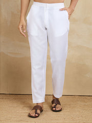 Floral Embroidered Chikankari Shirt Collar Straight Kurta With Trousers