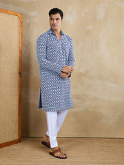 Men Ethnic Motifs Embroidered Kurta with Trousers