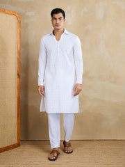 Men Ethnic Motifs Embroidered Kurta with Trousers