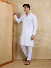 Men Ethnic Motifs Embroidered Kurta with Trousers