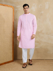 Men Ethnic Motifs Embroidered Kurta with Trousers