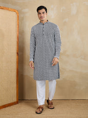 Men Ethnic Motifs Embroidered Kurta with Trousers