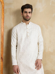 Men Floral Embroidered Kurta with Dhoti Pant
