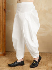 Men Floral Embroidered Kurta with Dhoti Pant