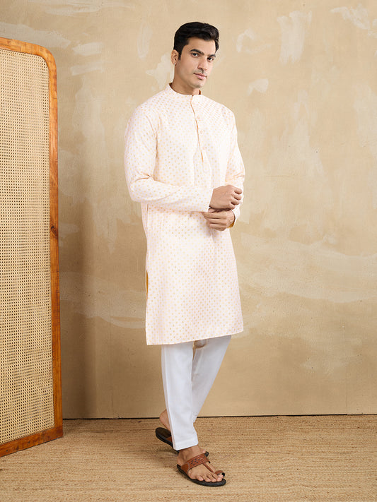 Men Ethnic Motifs Embroidered Kurta with Trousers