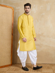Men Ethnic Motifs Printed Kurta with Dhoti Pants