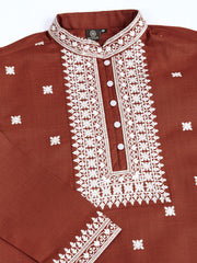 Men Ethnic Motifs Embroidered Kurta with Trousers