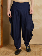 Men Solid Kurta with Dhoti Pants