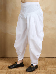Men Woven Design Kurta with Dhoti Pants