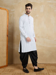 Men Striped Kurta