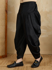 Men Striped Printed Kurta with Dhoti Pant