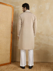 Men Geometric Embroidered Kurta with Trousers