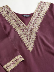 Ethnic Motifs Embroidered Yoke Design Thread Work Kurta With Trousers & Dupatta