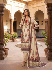 Women Floral Printed Regular Sequinned Kurta with Trousers & With Dupatta