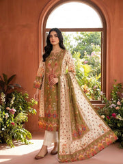 Women Ethnic Motifs Printed and Hand Embroidered Kurta Set with Dupatta