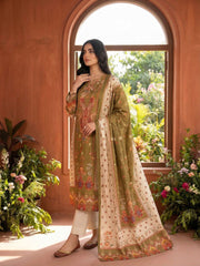 Women Ethnic Motifs Printed and Hand Embroidered Kurta Set with Dupatta