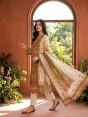 Women Ethnic Motifs Printed and Hand Embroidered Kurta Set with Dupatta