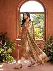 Women Ethnic Motifs Printed and Hand Embroidered Kurta Set with Dupatta