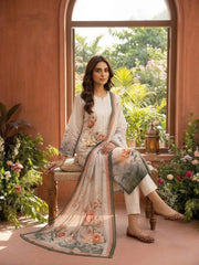 Women Floral Printed Regular Pure Silk Kurta with Trousers & With Dupatta