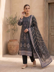 Women Ethnic Motifs Printed Regular Pure Silk Kurta with Trousers & With Dupatta