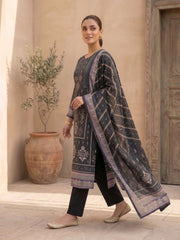 Women Ethnic Motifs Printed Regular Pure Silk Kurta with Trousers & With Dupatta