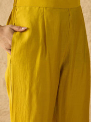 Women Floral Regular Mirror Work Kurta with Trousers & With Dupatta