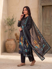Women Floral Printed Regular Kurta with Trousers & With Dupatta