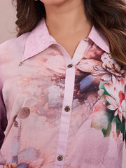 Floral Printed Top with Palazzos