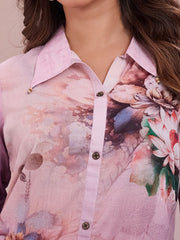 Floral Printed Top with Palazzos