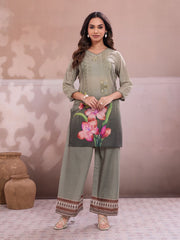Floral Printed Tunic with Palazzos